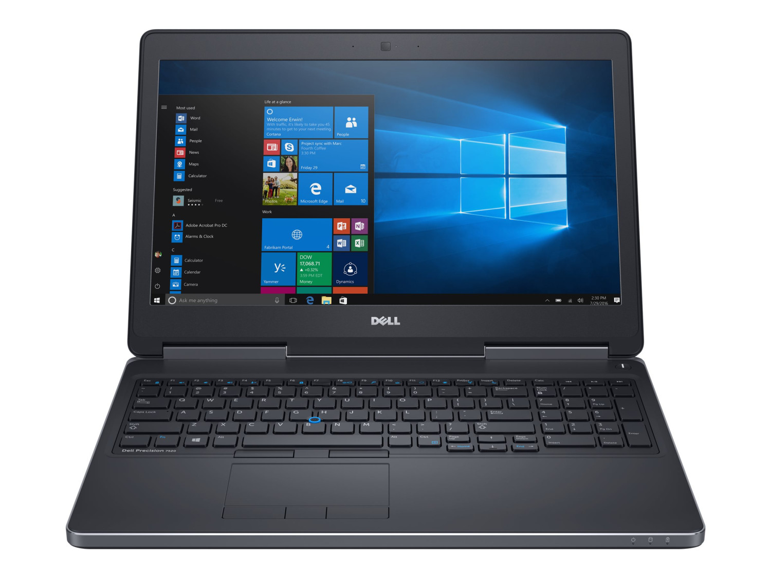 Dell Precision 7520 - Intel Core i5-7440HQ, 16GB Ram, 512 SSD, 15.6″ Inch- 4G Nvidea